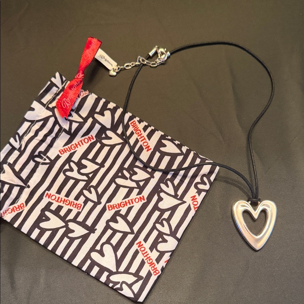 Brighton Silver Chain with Black Cord
